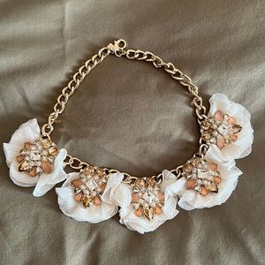 Orchid Statement Ivory Necklace